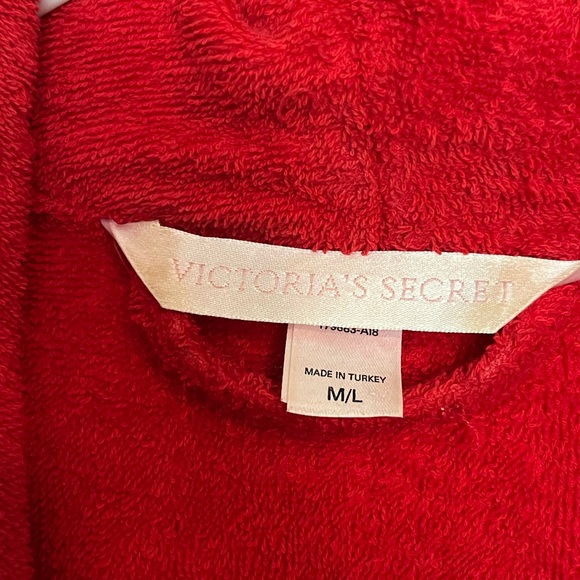 Victoria's Secret Red Plush Robe - Picture 2 of 3